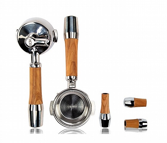 �� ����� ��� ���- ECM-Olive Wood Handle Set With Lever Valves