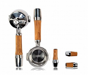 �� ����� ��� ���- ECM-Olive Wood Handle Set With Lever Valves