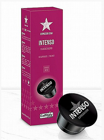 10 ������� ������ ������� ������ ���� ������� Caffitaly Espresso Star Intenso 