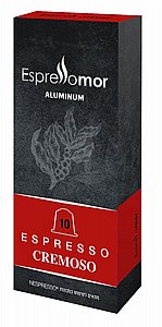 10 קפסולות קפה לנספרסו אספרסו מור קרמוסו Espresso Mor Forte 10 קפסולות קפה לנספרסו אספרסו מור קרמוסו Espresso Mor Forte
