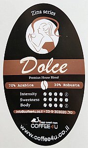 250 גר' פולי קפה ZINA DOLCE